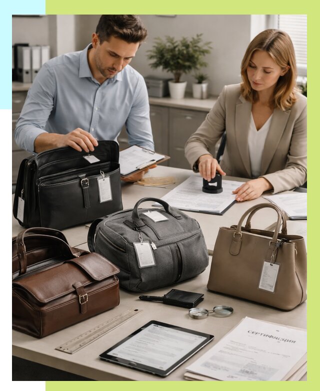 Сертификация сумок в Геленджике от 7796 руб. | Алешин-Глн