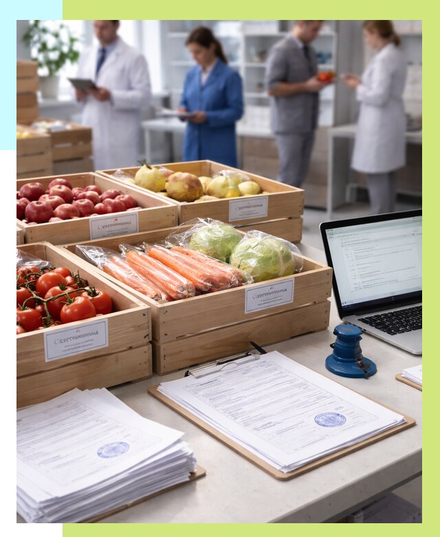 Сертификация овощей и фруктов в Геленджике от 8835 р. | Алешин-Глн