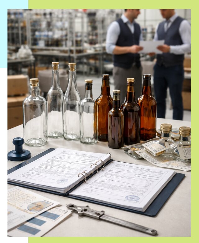 Сертификация стеклянных бутылок в Геленджике от 25985 р. | Алешин-Глн